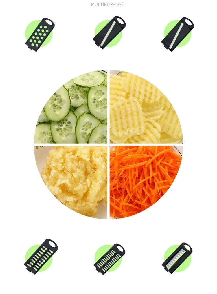 7 In 1 Multifunction Salad Spinner Fruit Juicer Manual Vegetable