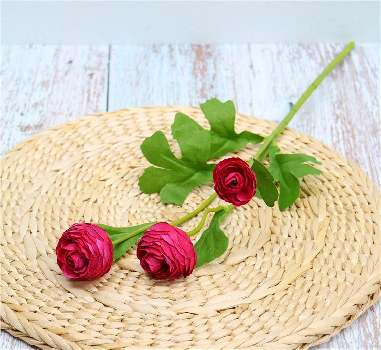S1239 Wholesale High Quality Artificial Red Silk Single Stem Rose