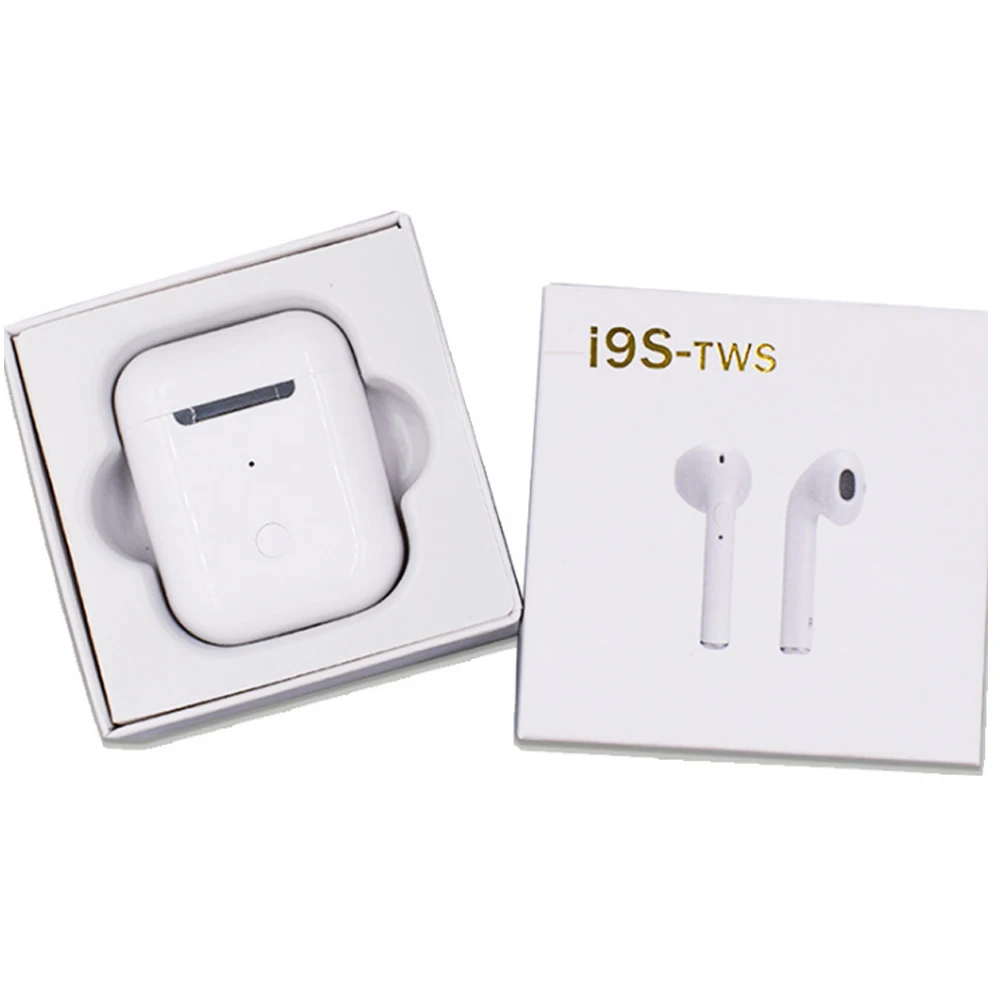 

Wireless Blue tooth Headphones TWS i9s for AirPod Built in Stereo Mic Charging Case Blue tooth Earbuds