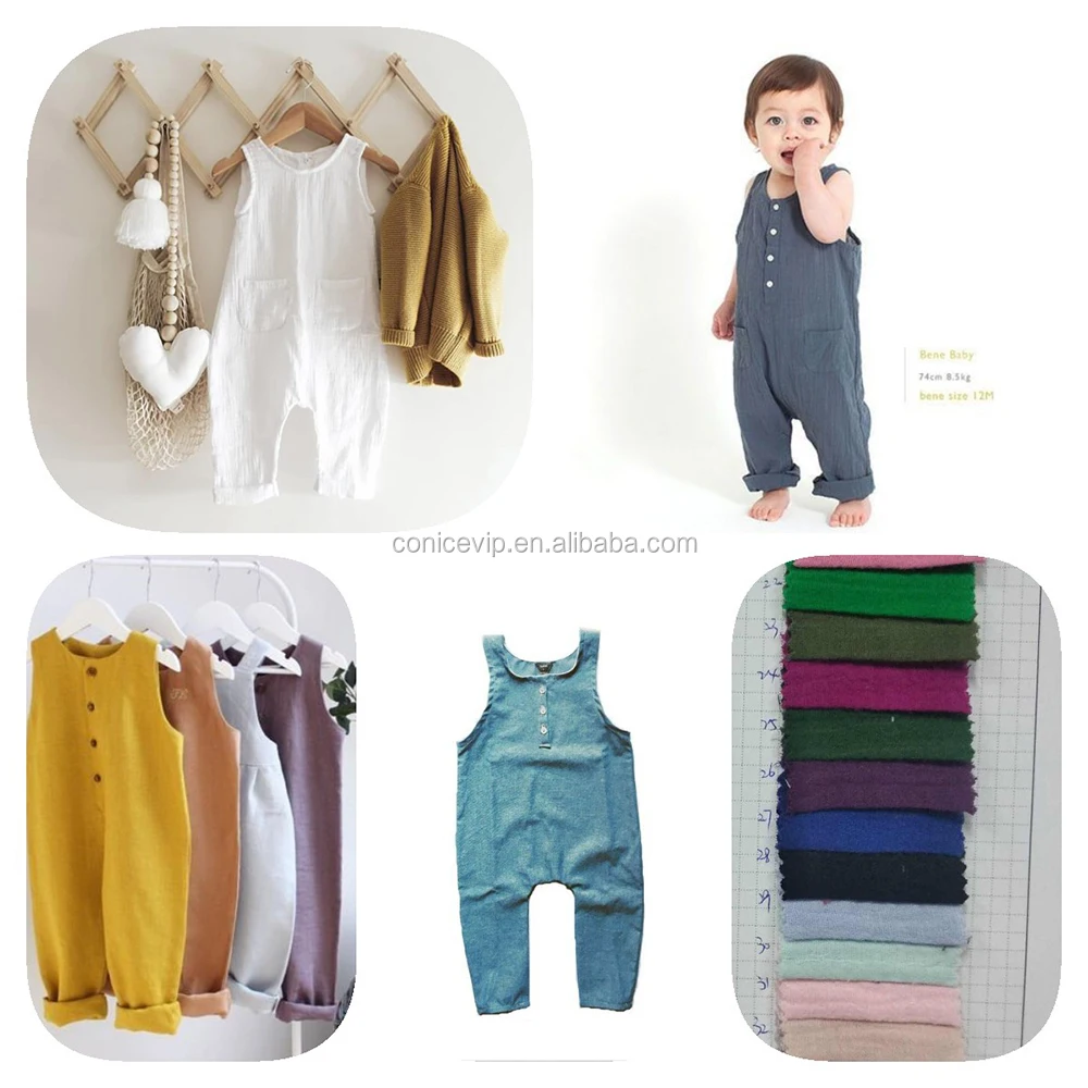 Conice Wholesale Linen 2019 Newborn Baby Clothes Organic Cotton Baby ...