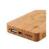 Customised high quality hot selling for mobile phones bamboo wireless charger power bank wood