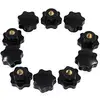 M5 M6 M8 M10 M12 Plum Bakelite Hand Tighten Thread Star Nuts Handle