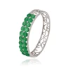 51370 Xuping Fashion Inlayed stone women bangle jade color stone,ladies crystal bangle