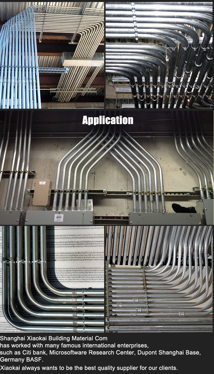 20mm Metal Emt Conduit Pipe Electrical Conduit Type And Steel Material