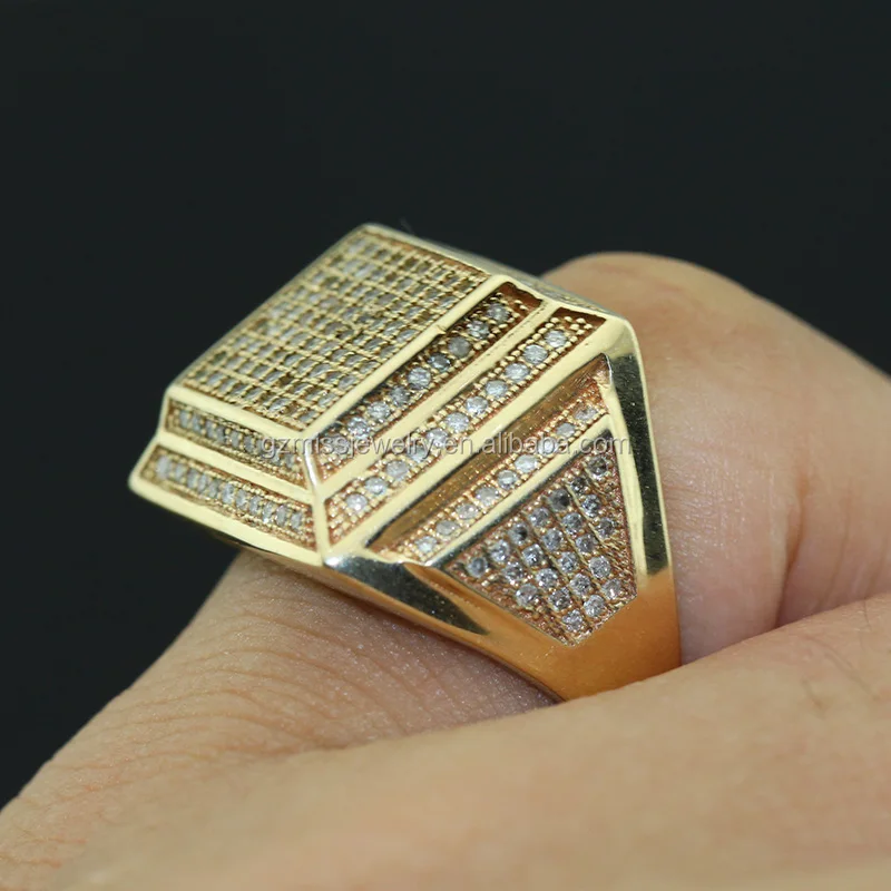 

Miss Jewelry wholesale cheap shiny 14k gold plated diamond model men rings, 14k 18kgold/14k 18k gold/rose gold/gun black/white gold