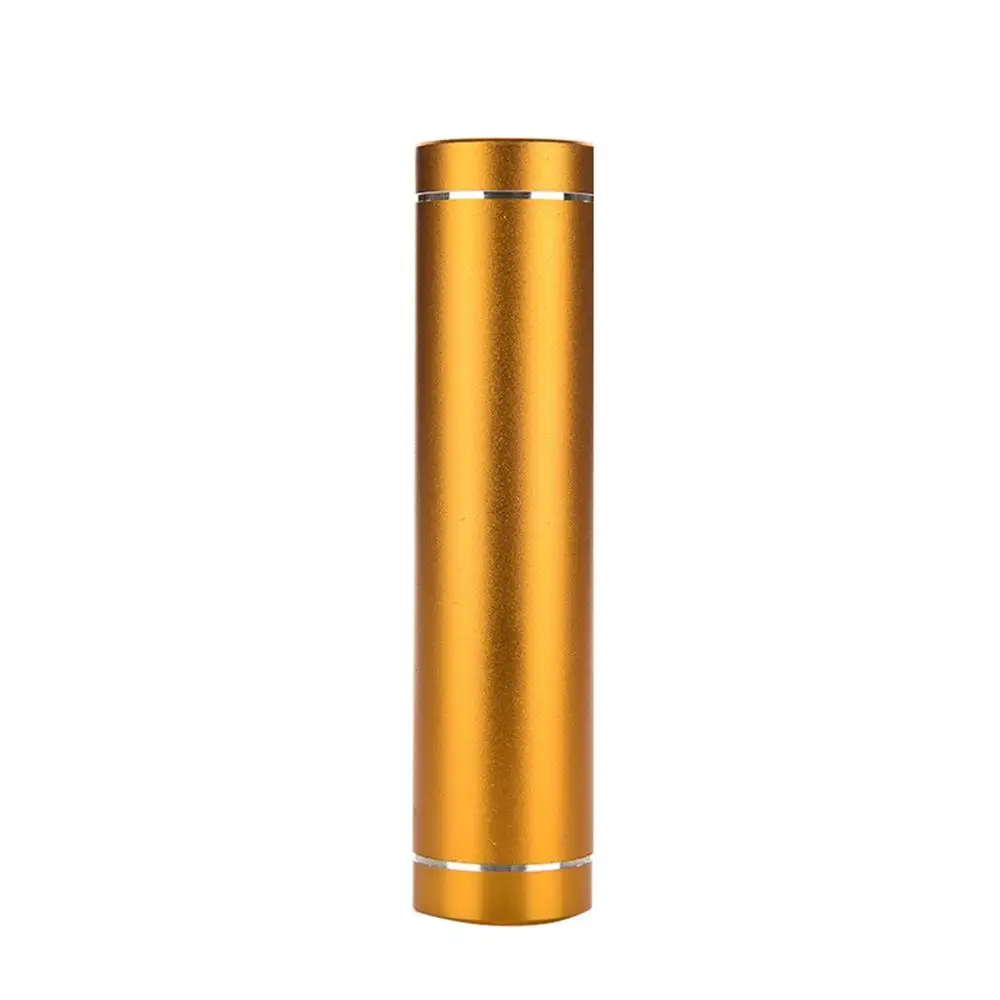 

New Aluminum Cylindrical Mini Battery Bank Power Back Case Cellphone 18650 Battery Backup Charger DIY Box