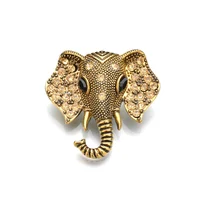 

Thailand animal design women cute baby elephant shape brooch crystal diamond jewelry brooches for men