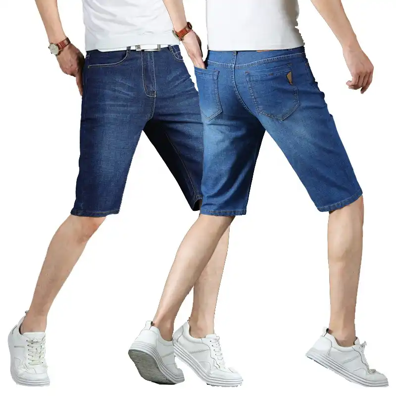 denim hot pants mens