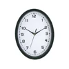 hot sell wall clock machinery quartz analog type oval plastic wall clock for home decor