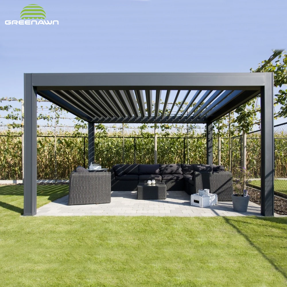 Lamellen Pavillon Aluminium