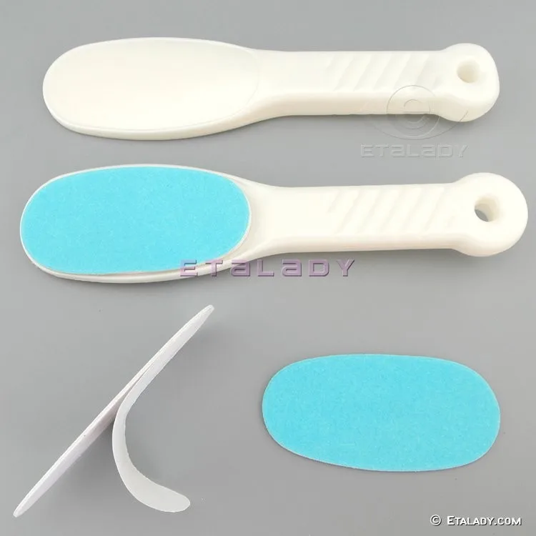 Pedicure Callus Remover Tool Disposable White Foot File Pad Buy Foot