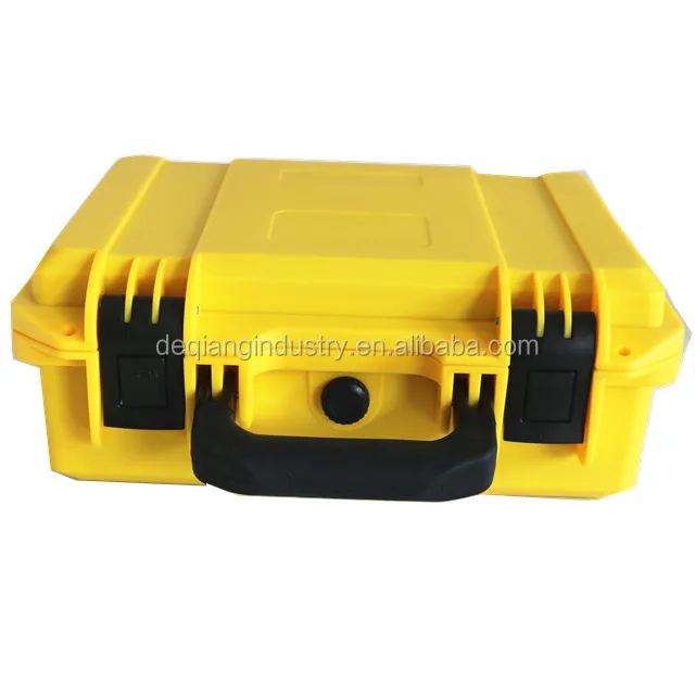Injection foam inside plastic tool box ease carrying protective waterproof suitcase