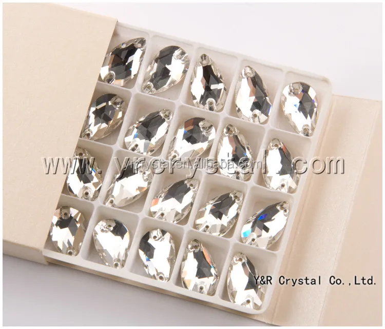 
white clear crystal beads sew on beads for wedding dress 