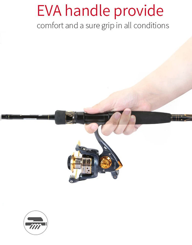 Cemreo 2.1m 2.4m M Action Spinning Carbon Fiber Fishing Rod And Reel