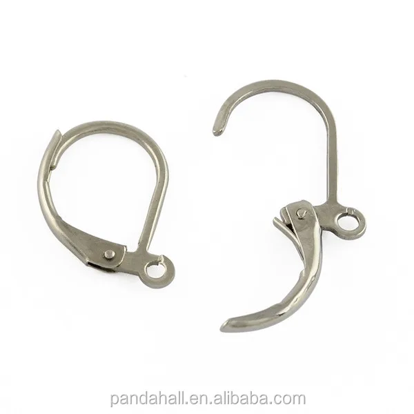 

Pandahall 304 Stainless Steel Jewelry Findings French Lever Back Earrings Findings, Stainless steel color