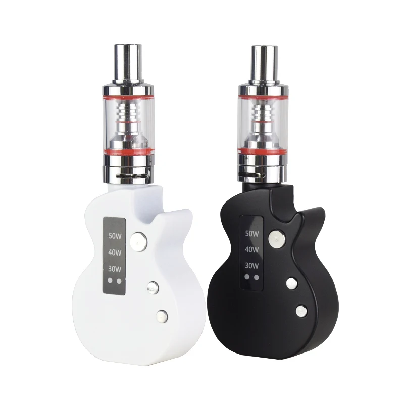 

New Design Guitar Style Vape Mod Portable Vaporizer E Cigarette MEC01, Black/white