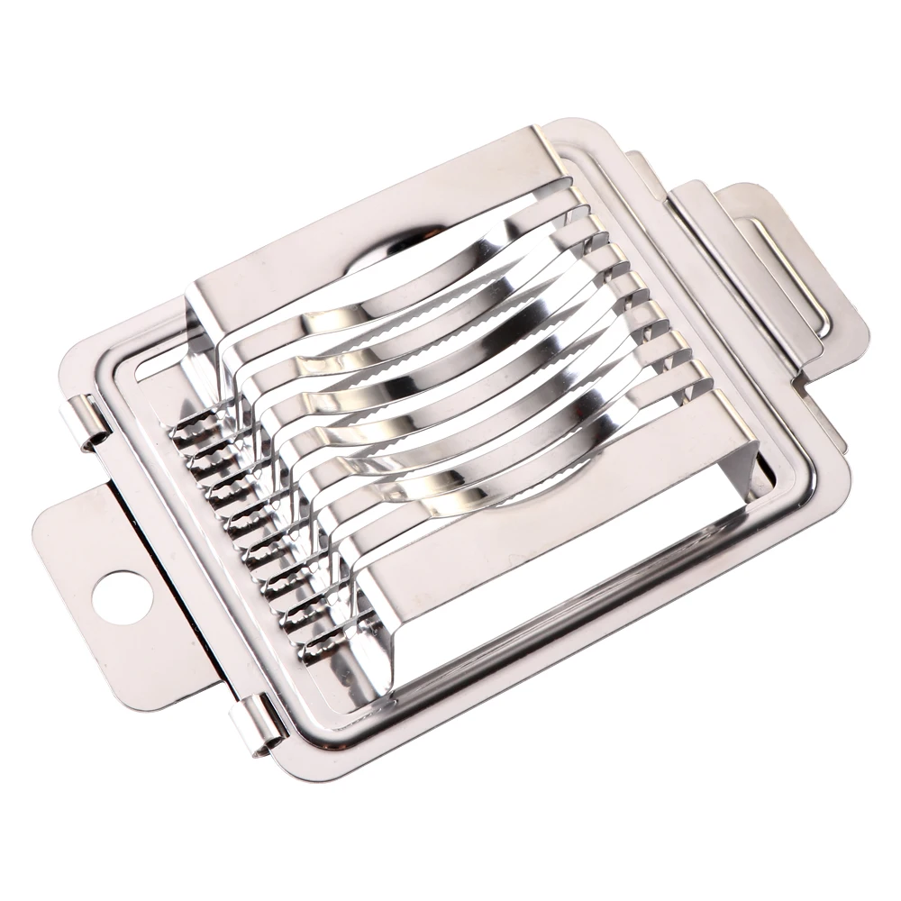 High quality durable kitchen utensils press type egg slicer stainless steel egg cutter