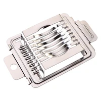 

High quality durable kitchen utensils press type egg slicer stainless steel egg cutter