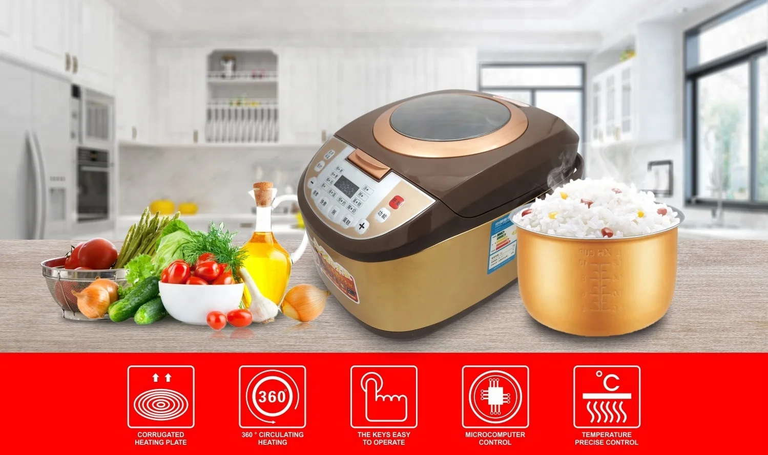 1.8l Intelligent Square Rice Cooker - Buy Electric Rice Cooker,National ...