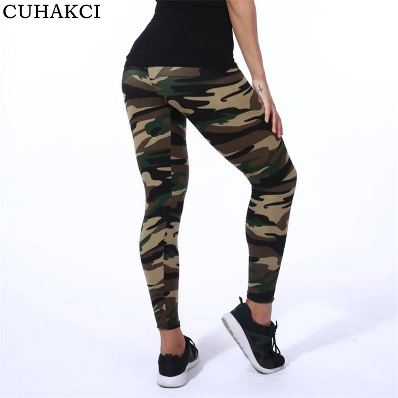 

Factory Direct Cheap Women Camouflage Brushed Cotton Leggings Wholesale Slimming Stretch Fabric For Leggings, 6 colors