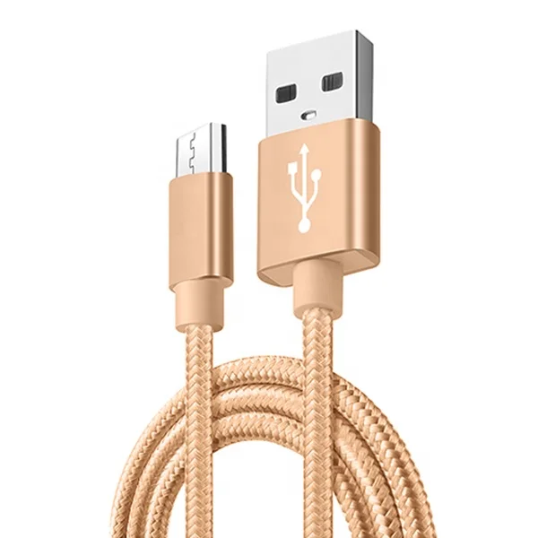 

Shenzhen cheap Nylon android Mobile phone charging braided android usb Data charger Cable, Black ,silver ,red,blue,pink,gold
