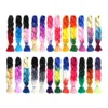 Synthetic Fiber 41inch 165g Expression Braiding Hair Bulk High Temperature Wholesale Extension Jumbo Ombre Color Braids Hair