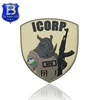 No Minimum Custom Military Rubber PVC Patch with hook backing
