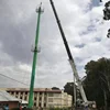 High quality galvanized pole mount fiber optic link box antenna tower