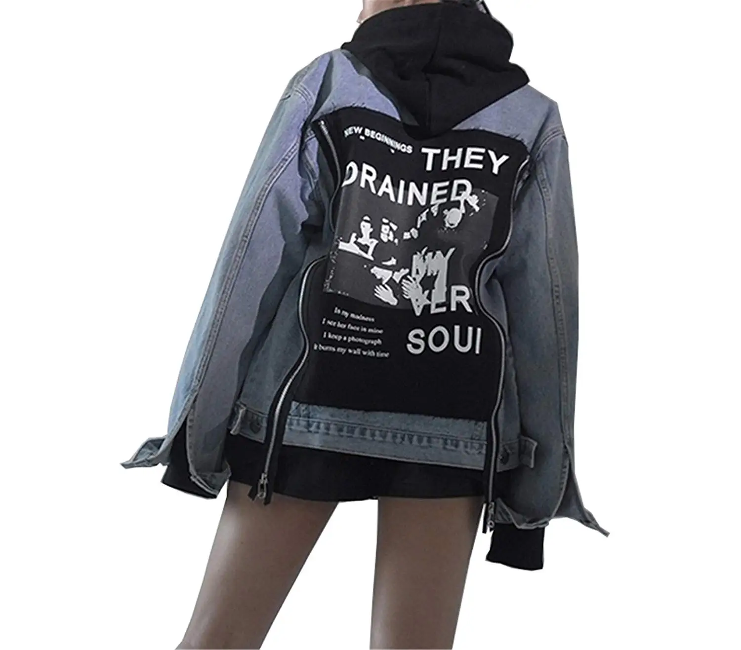 denim jacket print on back