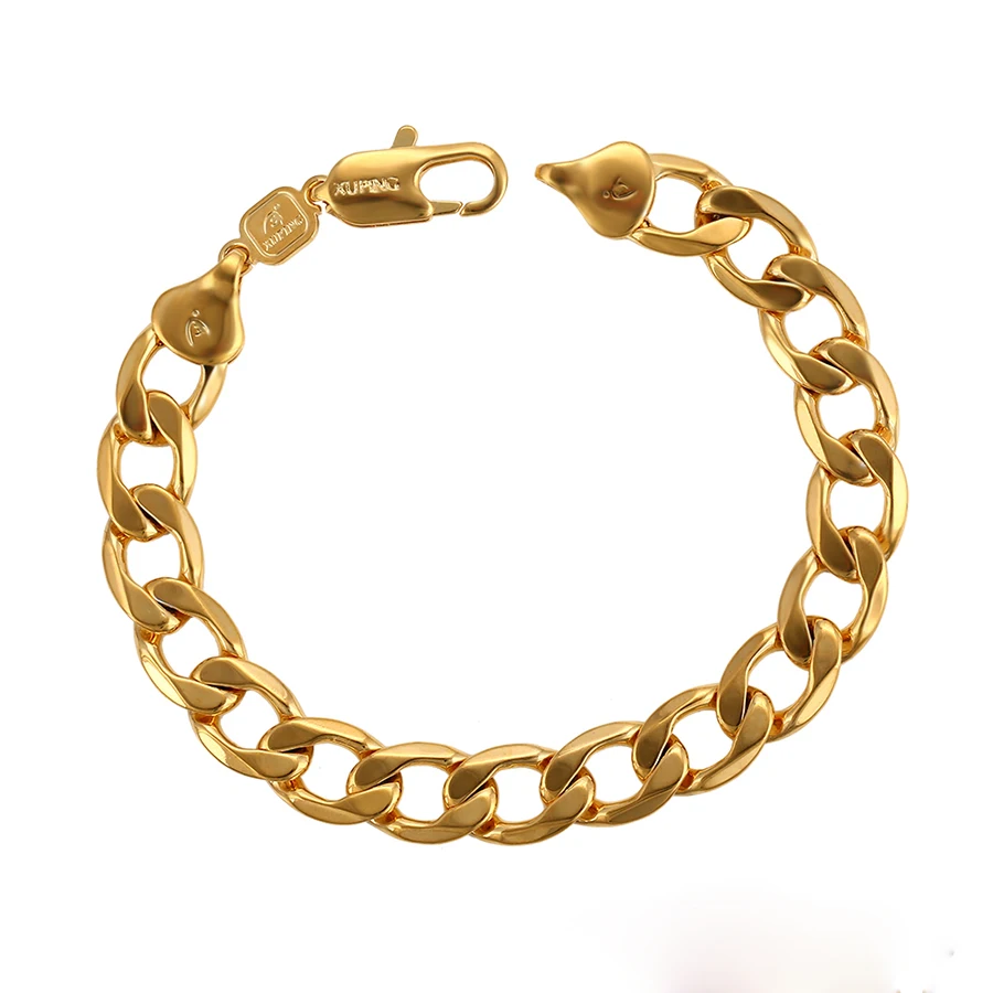 

75414 xuping jewelry new gold bracelet designs chain bracelet, 24k gold color