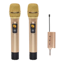 

Dual Couple Uhf Studio Microphones Sets Handheld Karaoke Microphone Wireless Professional Dynamic Mic Long Range Wireless