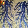 Beautiful ladies dress material 100% polyester embroidery gold sequin fabric in 2016