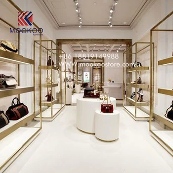 High End Emas Tas Belanja Mall Toko Desain Interior - Buy 