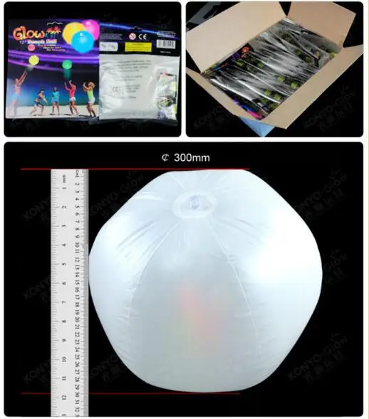Glow In The Dark Tennis Balls Led Glow Ball Fluorescent Toy Beach Balls