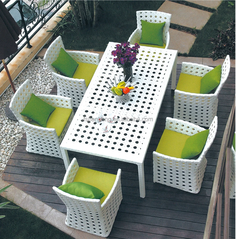 Unique Outdoor Garden Furniture Rattan Coffee table set For Coffee Shop