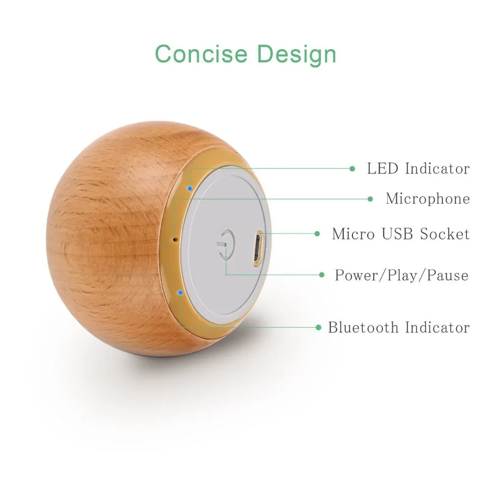 OEM wireless bluetooth wooden speaker smart subwoofer mini portable speakers with TWS funtion - ANKUX.COM