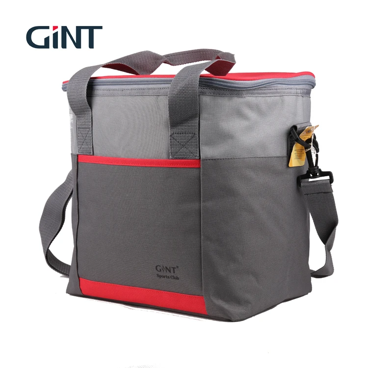 

GINT 19L double zipper with 600D polyester oxford square insulation Cooler bag with strap for picnic