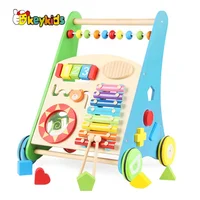 

2019 Top sale educational wooden baby activity walker for wholesale W08J001