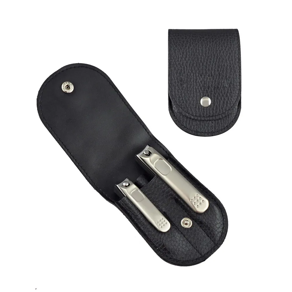 Nail Clippers Set With Catcher Fingernail And Toenail Clipper With Plastic Cover Guard No Mess