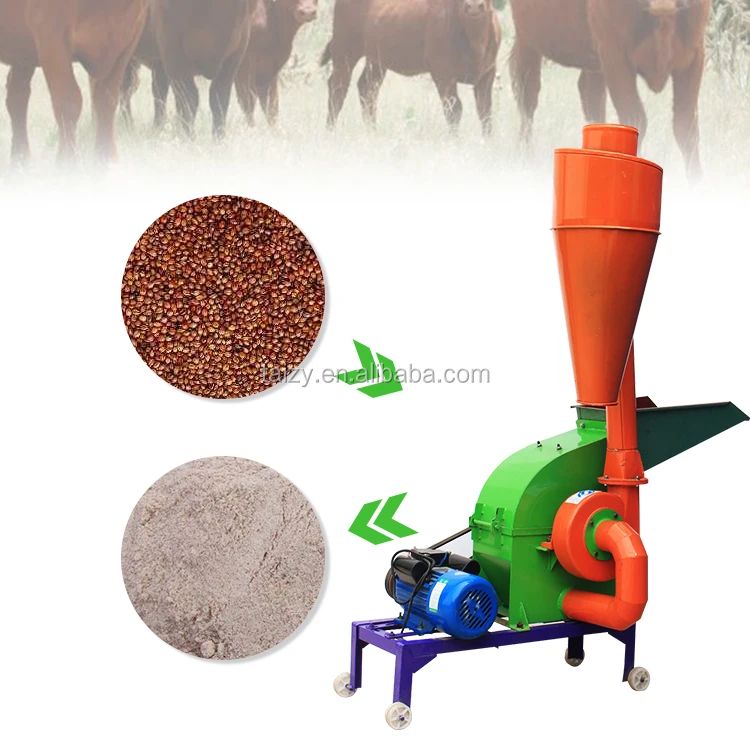 300400kg/h 9fq 360 Industrial Corn Grinder Corn Cob Crusher Machine Maize Corn Grinding