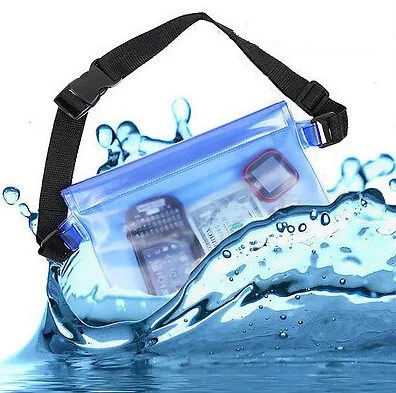 Factory PVC Waterproof Waist Pouch Sport Waist Pouch with Strap For Swimming /Diving