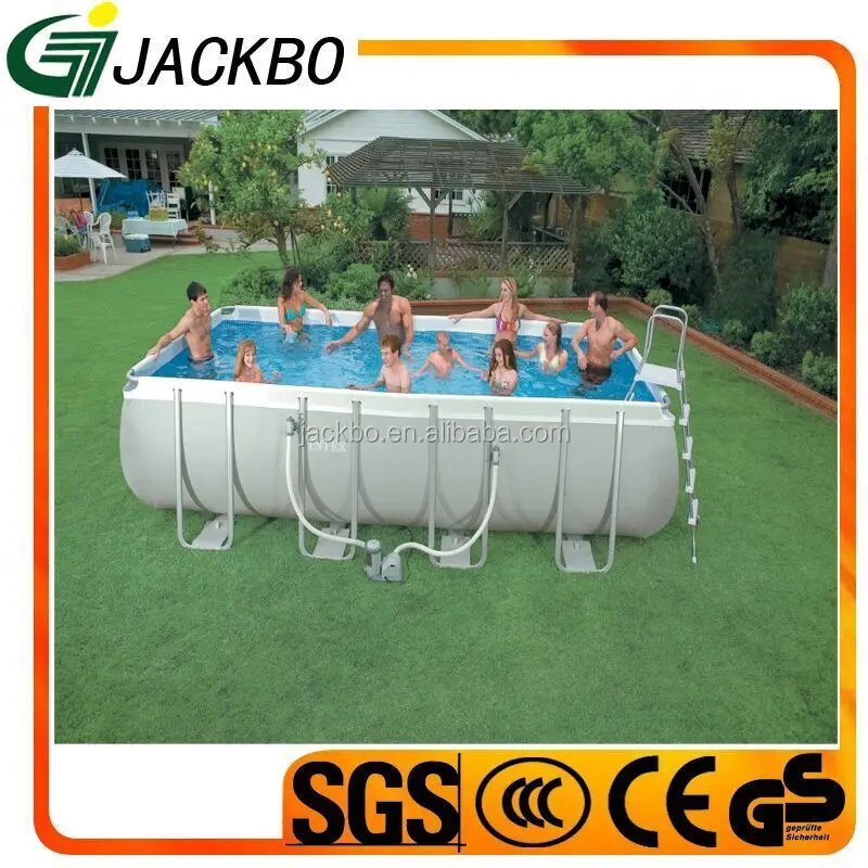 Hot Intex Family Rectangular Round Bracket Frame Pool Hot Intex Family Rectangular Round Bracket Frame Pool Freestanding Swimming