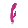 Newest Medical Silicone Dual Motor Vibrator Clitoris and G-Spot Rabbit Vibrator Dildo for Women 100% Waterproof E X S T O Y S