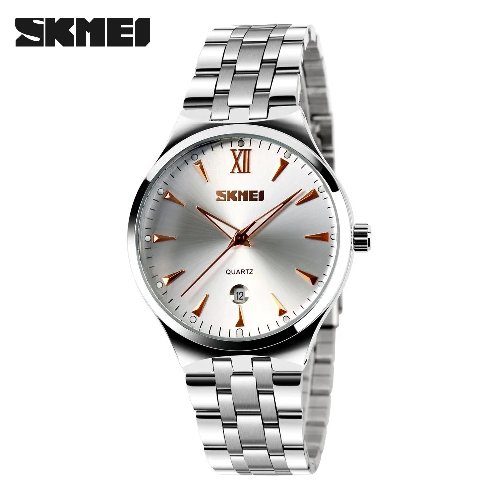 

SKMEI 9071 watch men women Luxury brand new hot design military sport couple wristwatches lovers quartz fashion full steel watch