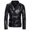 Hot sale Sheepskin Snap Buttons Fancy Custom Made Leather Jacket