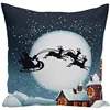 Santa Claus Christmas presents and snowman prints pillow covers