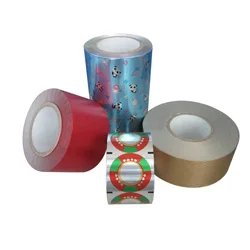 Gold chocolate coins packaging aluminum foil rolls