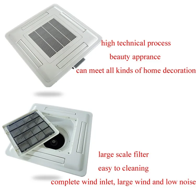 Chilled Water Four Way Cassette Fan Coil Unit For Office Ceiling