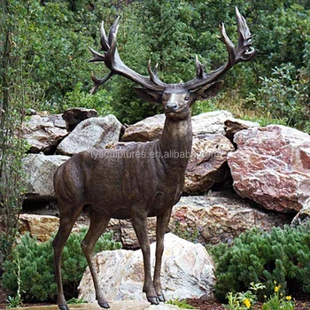 metal outdoor deer