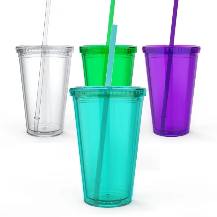 

American Style High Quality Personalized 20oz Plastic Acrylic tumbler with straw lid